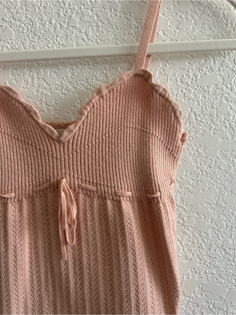 Aritzia Wilfred Y2K Style Romantic Blush Pink Light Knit Camisole Tank - Picture 2 of 5